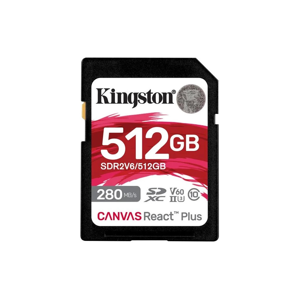 Карта пам%27яті Kingston 512GB SDXC class 10 UHS-II U3 Canvas React Plus (SDR2V6/512GB) Карта пам%27яті Kingston 512GB SDXC class 10 UHS-II U3 Canvas React Plus (SDR2V6/512GB)