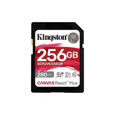 Карта пам'яті Kingston 256GB SDXC class 10 UHS-II U3 Canvas React Plus (SDR2V6/256GB) - фото 1
