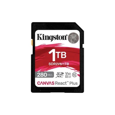 Карта пам'яті Kingston 1TB SDXC class 10 UHS-II U3 Canvas React Plus (SDR2V6/1TB) - фото 1