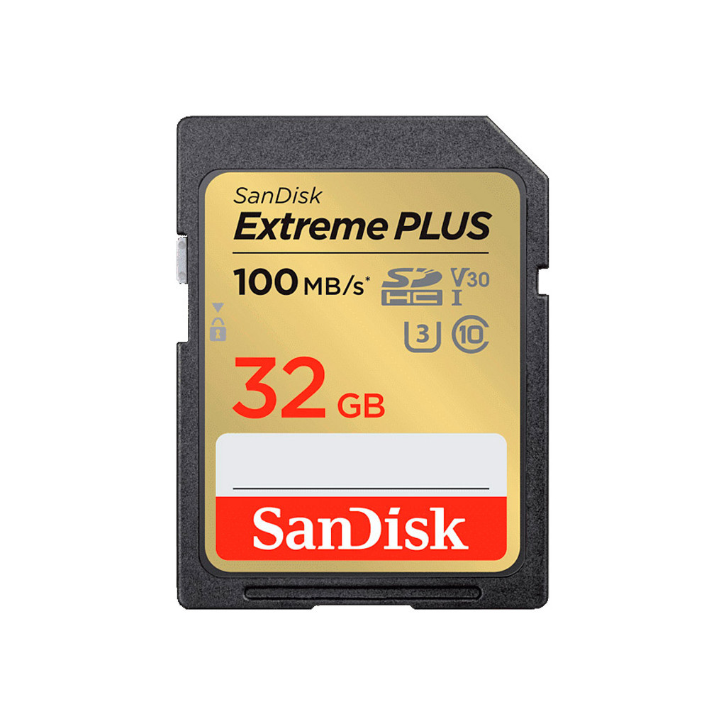 Карта пам'яті SanDisk 32GB SDXC class 10 Extreme PLUS (SDSDXWT-032G-GNCIN) - фото 1
