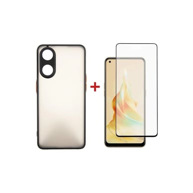 Чохол до мобільного телефона Dengos Kit for OPPO Reno 8T case + glass (Black) (DG-KM-33) - фото 1