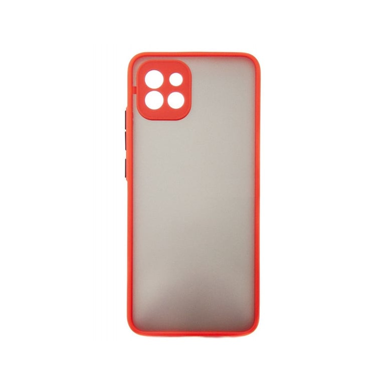 Чохол до мобільного телефона Dengos Kit for Samsung Galaxy A03 case + glass (Red) (DG-KM-23) - фото 2