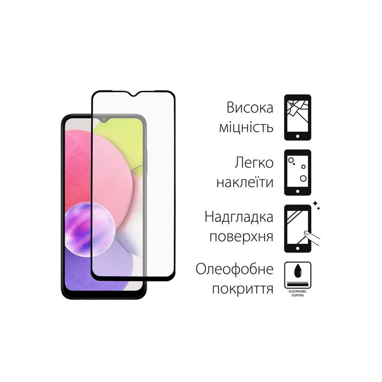 Чохол до мобільного телефона Dengos Kit for Samsung Galaxy A03 case + glass (Red) (DG-KM-23) - фото 3