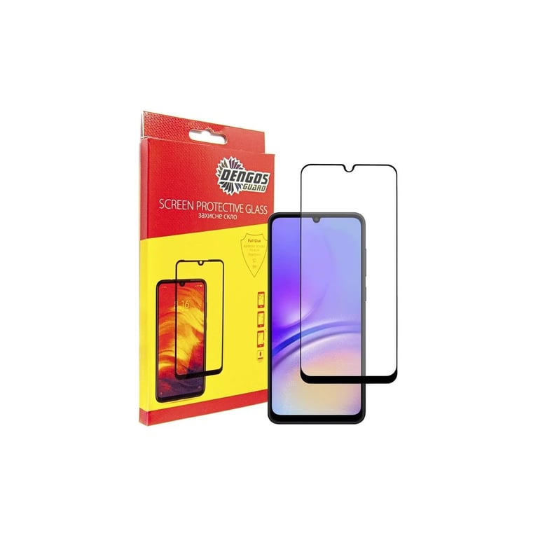 Чохол до мобільного телефона Dengos Kit for Samsung Galaxy A05 (A055) case + glass (Black) (DG-KM-07) - фото 4