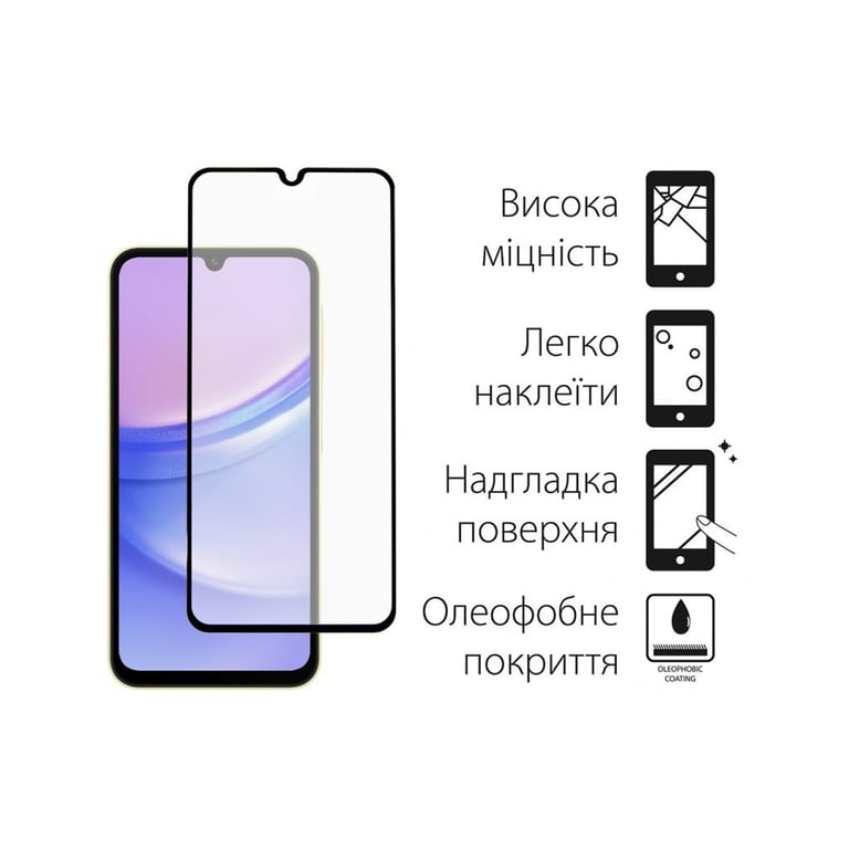 Чохол до мобільного телефона Dengos Kit for Samsung Galaxy A25 5G case + glass (Black) (DG-KM-65) - фото 3