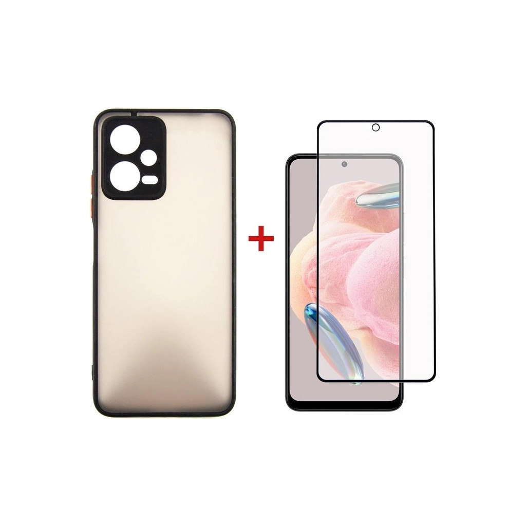 Чохол до мобільного телефона Dengos Kit for Xiaomi Redmi Note 12 5g case + glass (Black) (DG-KM-28) Чохол до мобільного телефона Dengos Kit for Xiaomi Redmi Note 12 5g case + glass (Black) (DG-KM-28)