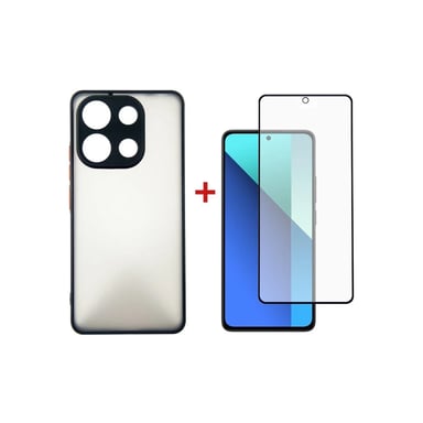 Чохол до мобільного телефона Dengos Kit for Xiaomi Redmi Note 13 4G case + glass (Black) (DG-KM-66) - фото 1