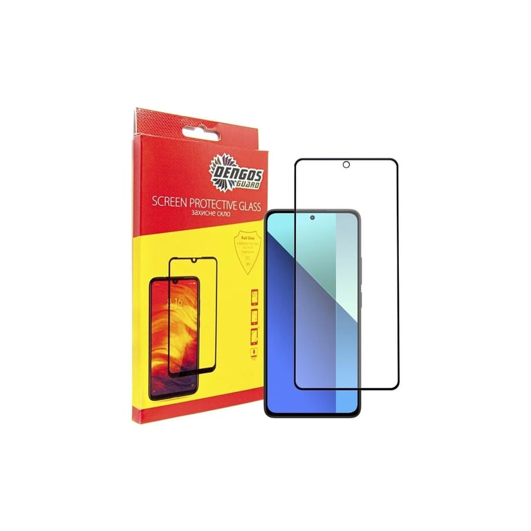 Чохол до мобільного телефона Dengos Kit for Xiaomi Redmi Note 13 4G case + glass (Black) (DG-KM-66) - фото 4