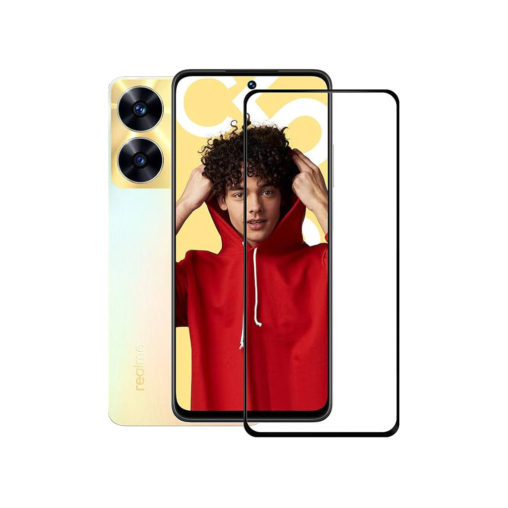 Скло захисне PowerPlant Full screen Realme C55 (GL603135) - фото 1