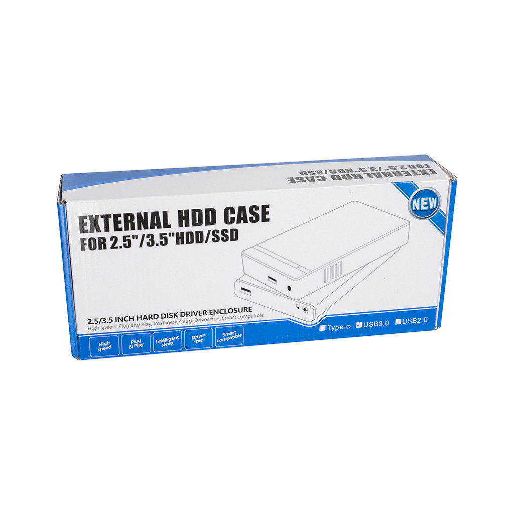Кишеня зовнішня PowerPlant HDD 2.5/3.5" USB3.0 (HC380404) - фото 3 Кишеня зовнішня PowerPlant HDD 2.5/3.5" USB3.0 (HC380404) - фото 3