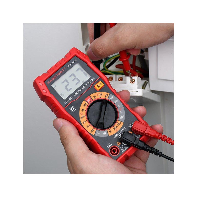 Цифровий мультиметр Habotest HT108L DC600V/10A, AC600V (HT108L) - фото 4