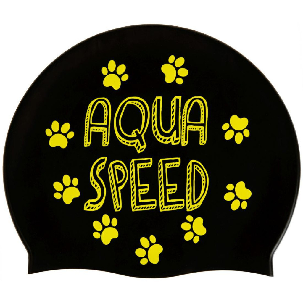 Шапка для плавання Aqua Speed Kiddie 142-07 60649 чорний, принт Діт OSFM (5905718606498) - фото 4 Шапка для плавання Aqua Speed Kiddie 142-07 60649 чорний, принт Діт OSFM (5905718606498) - фото 4