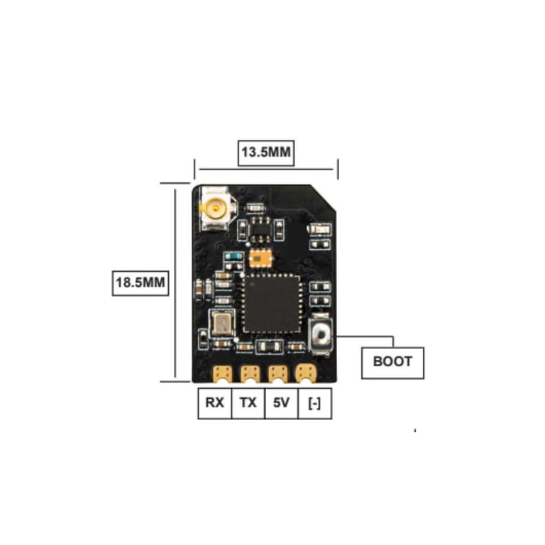 Приймач (RX) Hobbyporter DBR1 ExpressLRS 915MHz Receiver (HP0157.0085) — фото 1
