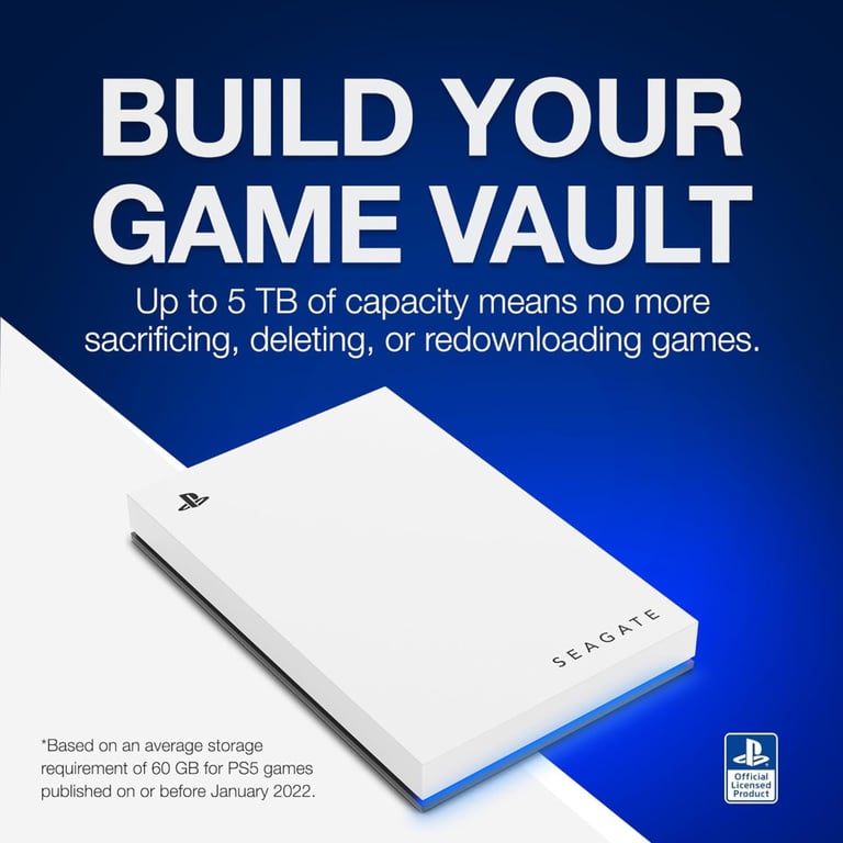 Зовнішній жорсткий диск 2.5" 5TB Game Drive for PlayStation 5 Seagate (STLV5000200) - фото 8