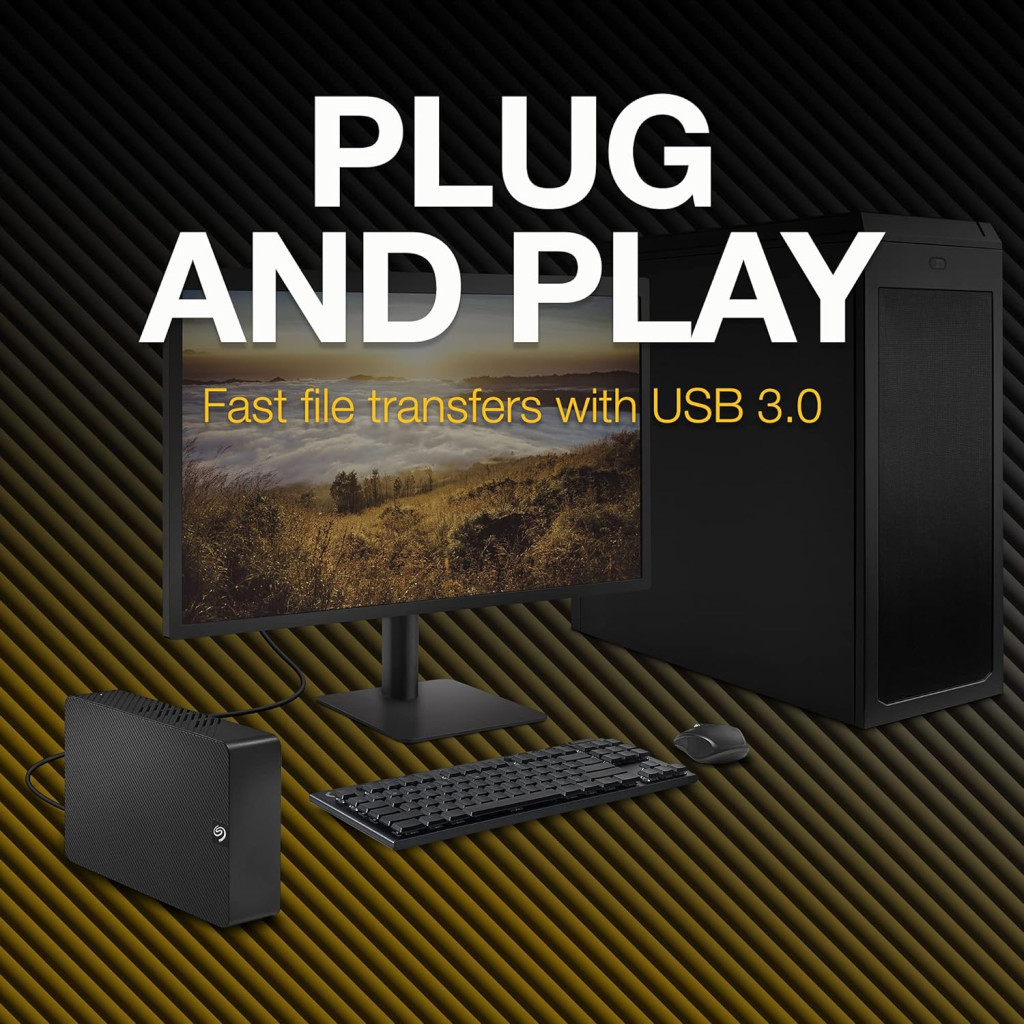 Зовнішній жорсткий диск 3.5" 24TB Expansion Desktop Seagate (STKP24000400) - фото 7 Зовнішній жорсткий диск 3.5" 24TB Expansion Desktop Seagate (STKP24000400) - фото 7