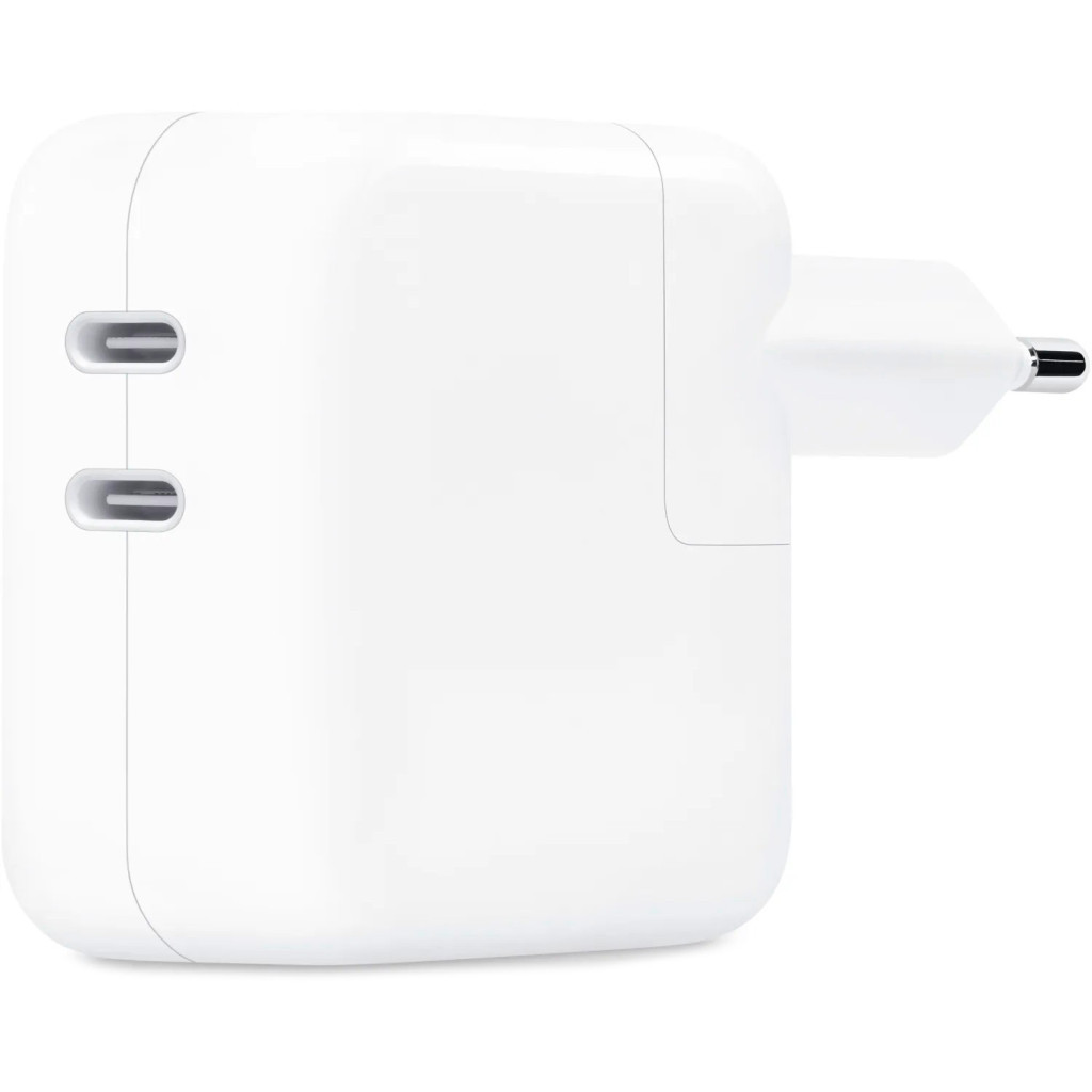 Зарядний пристрій Apple 35W Dual USB-C Power Adapter Model A2676 (MW2K3ZM/A) - фото 1