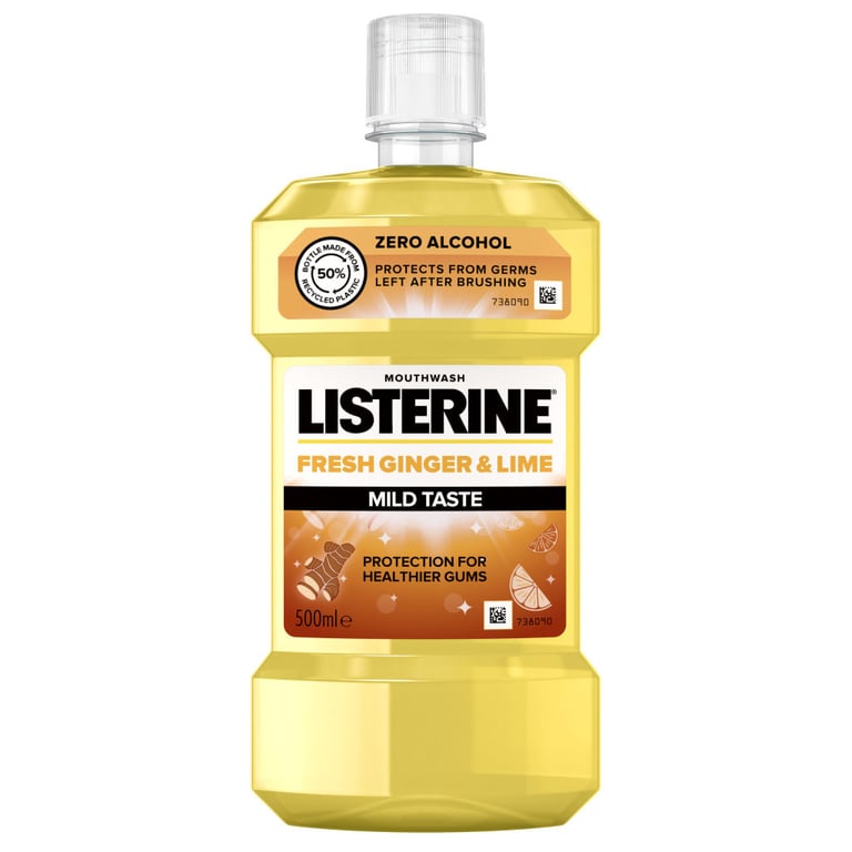 Ополіскувач для порожнини рота Listerine Свіжість імбиру та лайму 500 мл (3574661562056) - фото 3