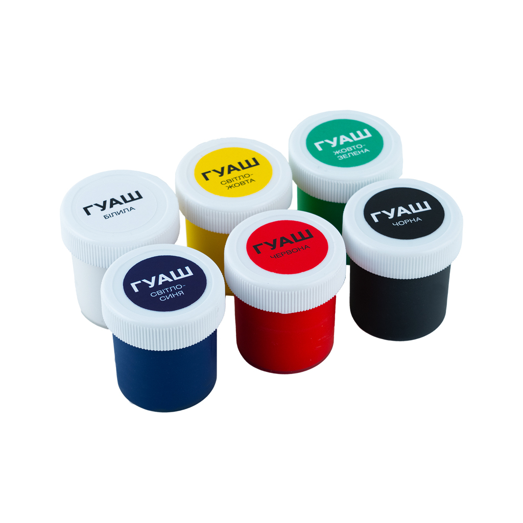 Гуашеві фарби Kite Classic 6 кольорів х 20 мл (K-062) - фото 4 Гуашеві фарби Kite Classic 6 кольорів х 20 мл (K-062) - фото 4