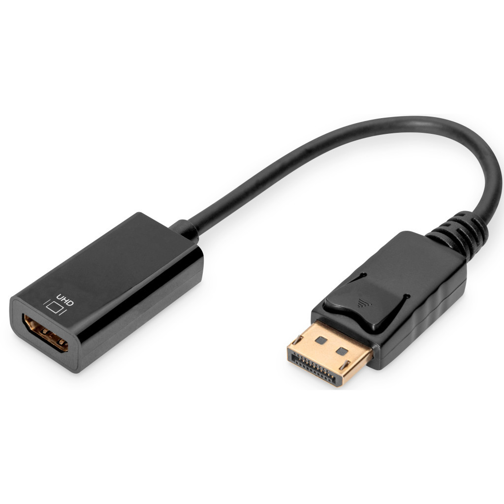 Перехідник DisplayPort to HDMI (M/F) Ultra HD active Digitus (AK-340415-002-S) - фото 1 Перехідник DisplayPort to HDMI (M/F) Ultra HD active Digitus (AK-340415-002-S) - фото 1