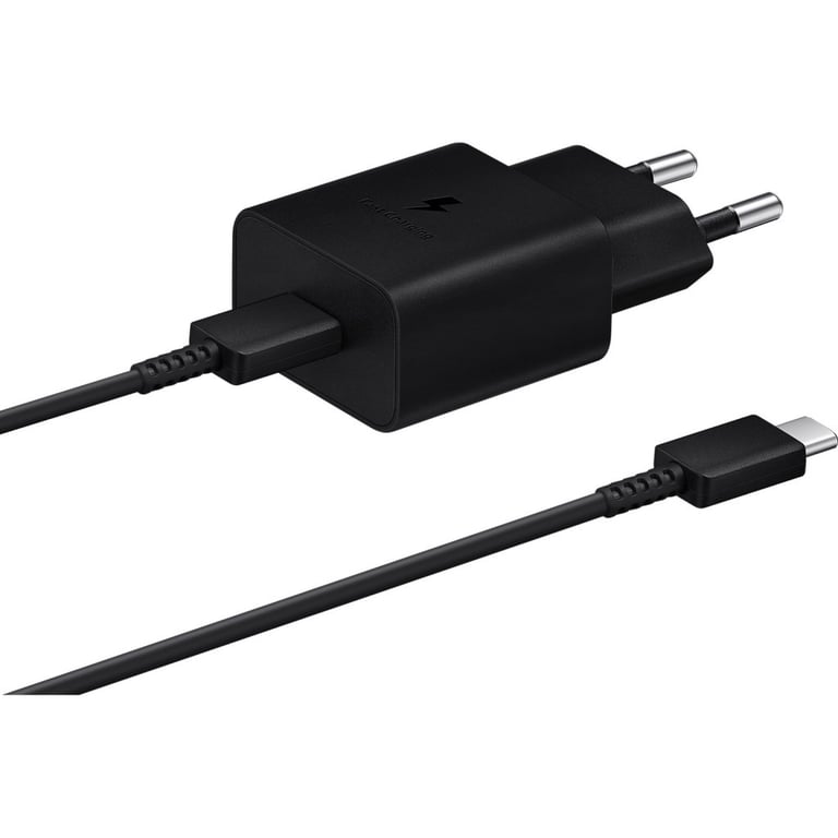 Зарядний пристрій Samsung USB-С 15W Black + Cable USB-C 1m (EP-T1510XBEGEU) - фото 1
