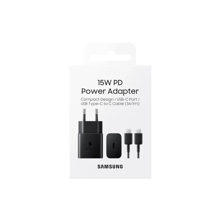 Зарядний пристрій Samsung USB-С 15W Black + Cable USB-C 1m (EP-T1510XBEGEU) - фото 5