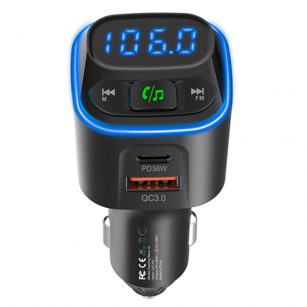 FM модулятор Aspiring Wave 10, 54W (WA.7001) - фото 2 FM модулятор Aspiring Wave 10, 54W (WA.7001) - фото 2