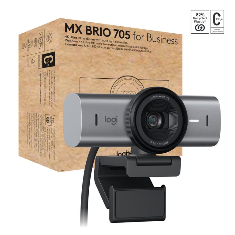 Веб-камера Logitech MX Brio 705 for Business 4K Graphite (960-001530) - фото 2