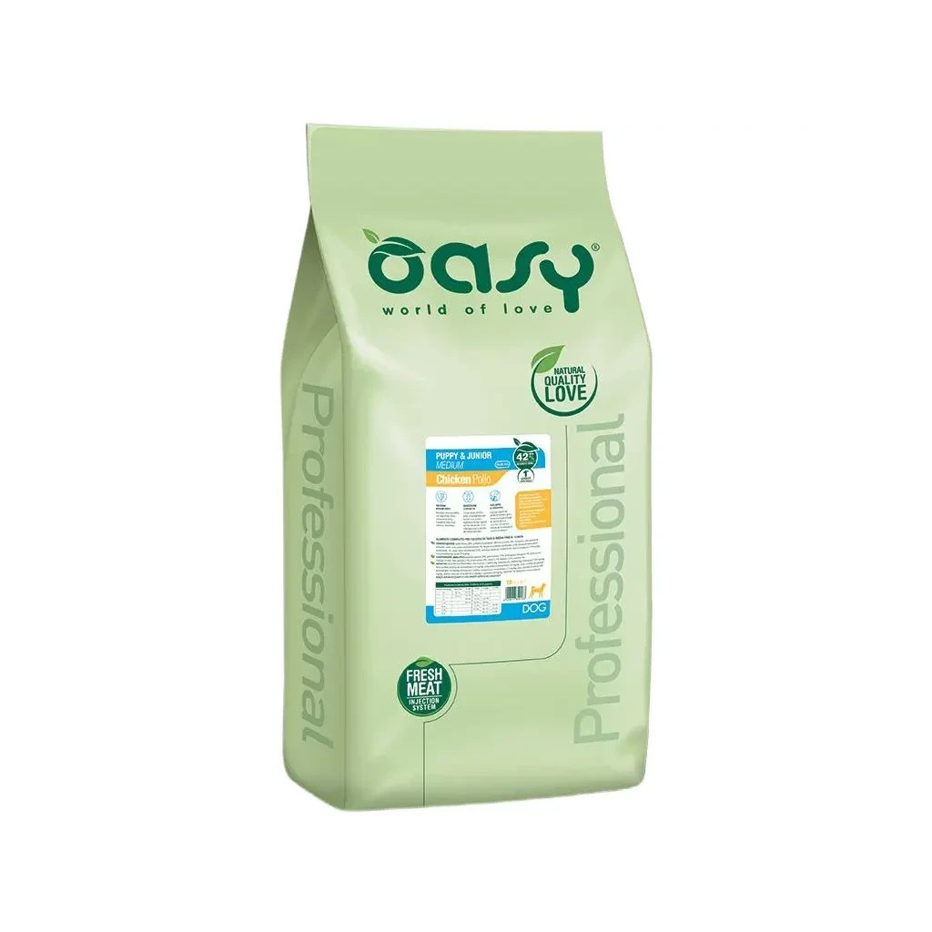 Сухий корм для собак OASY LIFESTAGE Puppy & Junior Large 18 кг (8053017349190) - фото 1 Сухий корм для собак OASY LIFESTAGE Puppy & Junior Large 18 кг (8053017349190) - фото 1