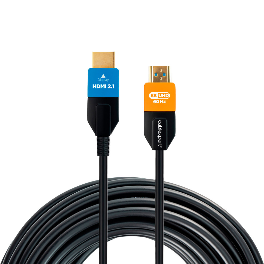 Кабель мультимедійний HDMI M to HDMI M 30.0m V2.1 8K60Hz/4K120Hz AOC Cablexpert (CC-HDMI8K-AOC-30M) - фото 2 Кабель мультимедійний HDMI M to HDMI M 30.0m V2.1 8K60Hz/4K120Hz AOC Cablexpert (CC-HDMI8K-AOC-30M) - фото 2