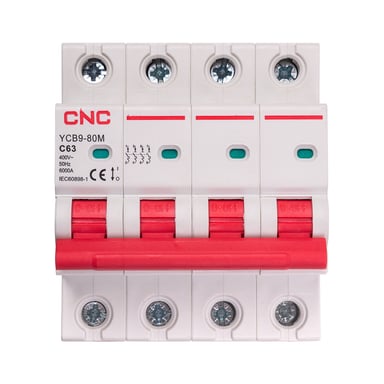 Автоматичний вимикач CNC YCB9-80M 4P C63 6ka (NV821655) - фото 1