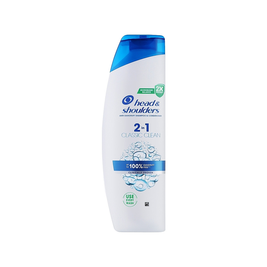 Шампунь Head & Shoulders 2 в 1 Проти лупи Основний догляд 330 мл (8700216157919) - головне фото