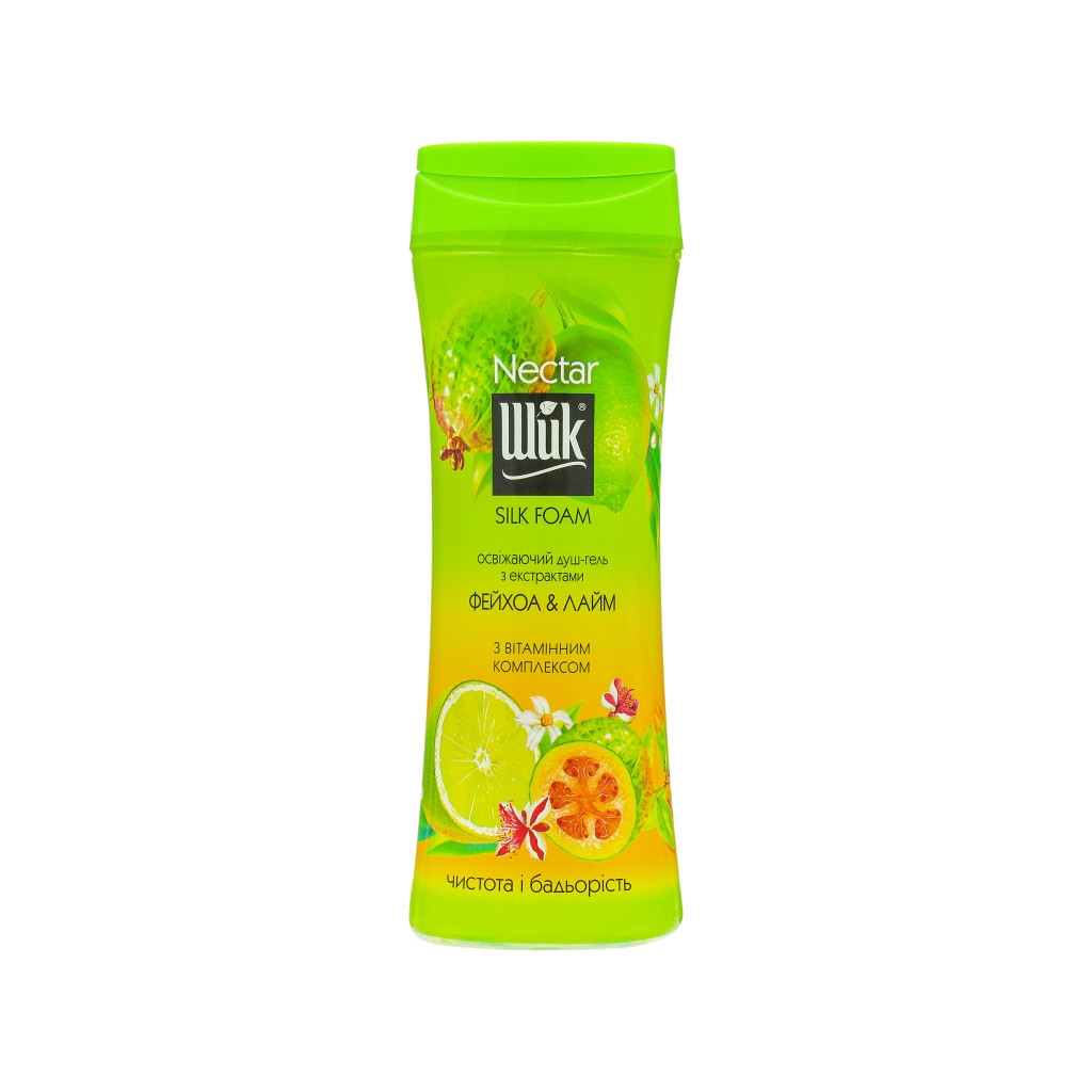 Гель для душу Shik Nectar Silk Foam Фейхоа і лайм 250 г (4820023368866) - фото 1 Гель для душу Shik Nectar Silk Foam Фейхоа і лайм 250 г (4820023368866) - фото 1