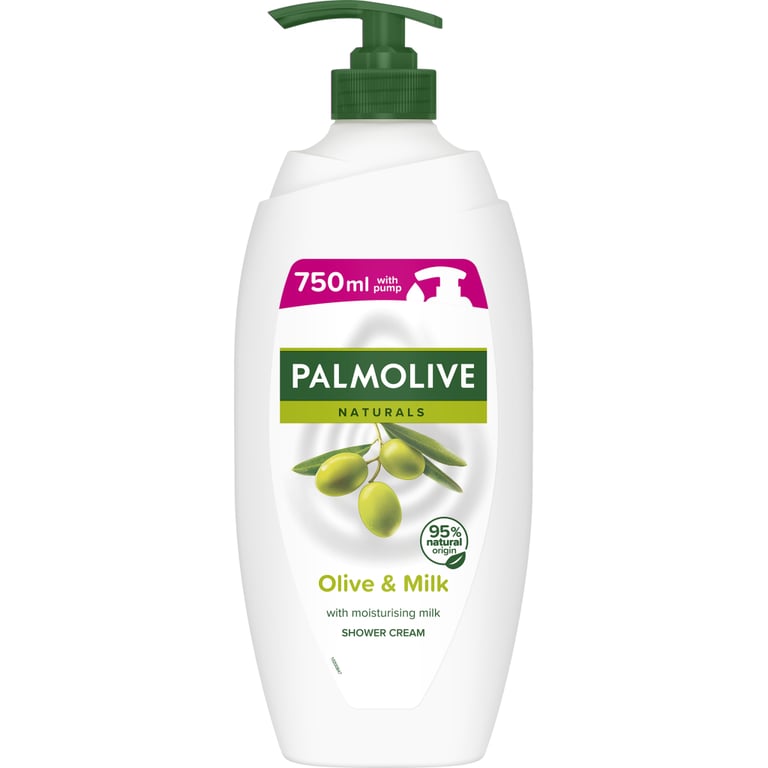 Гель для душу Palmolive Naturals Оливка та молочко Зволожувальний 750 мл (8714789526478) - фото 1
