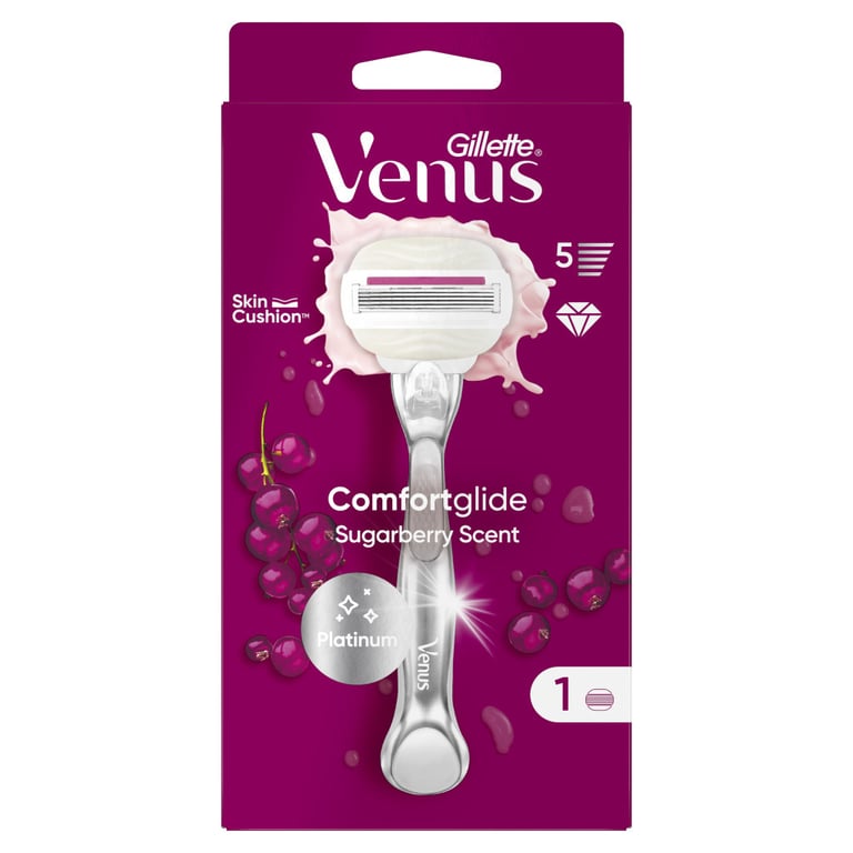 Бритва Gillette Venus Comfortglide Sugarberry Plus Olay з 1 змінним картриджем (8700216130516) - фото 2