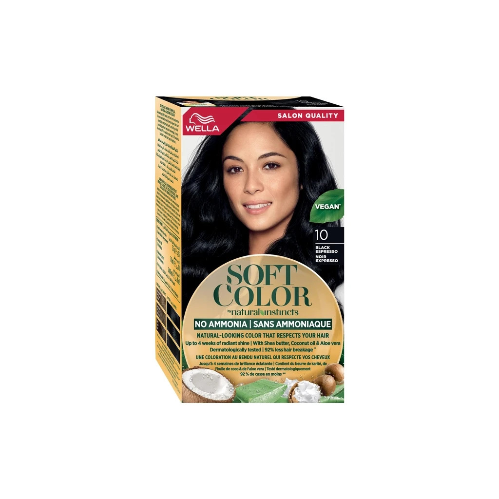 Фарба для волосся Wella Soft Color Безаміачна 10 - Чорний еспресо (3616302076796) Фарба для волосся Wella Soft Color Безаміачна 10 - Чорний еспресо (3616302076796)