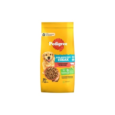 Сухий корм для собак Pedigree з яловичиною та овочами 12 кг (5998749145043) - фото 1