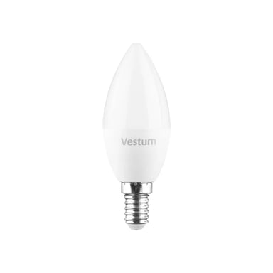 Лампочка Vestum С37 8W 3000K 220V E14 (1-VS-1312) - фото 1