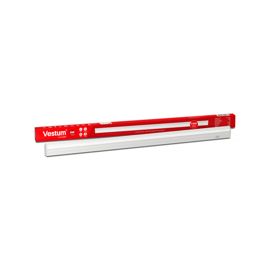 Світильник Vestum LED 8W 4500K 220V (1-VS-6202) - головне фото