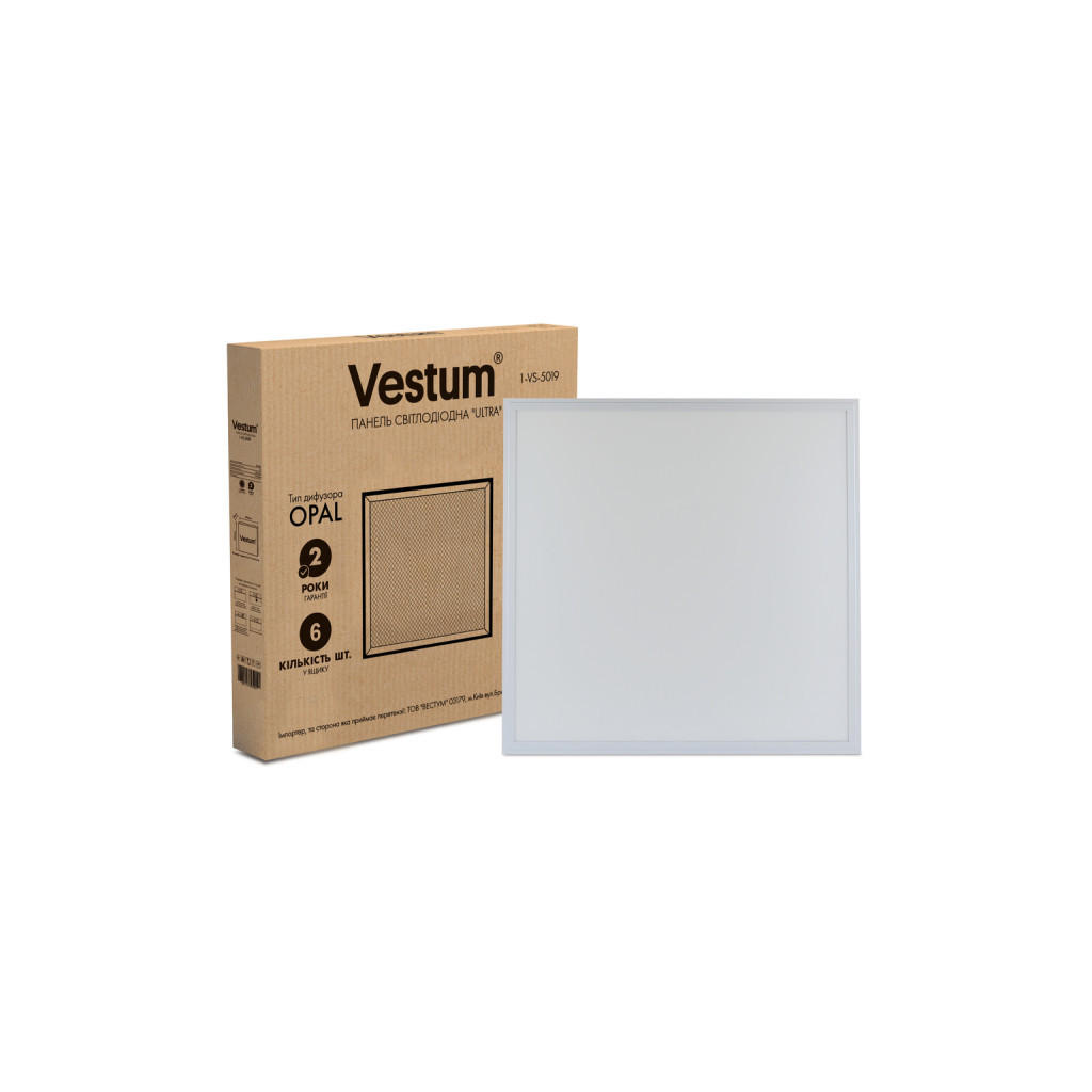 Світильник Vestum LED ULTRA SLIM 40W 600x600 4000K 220V (1-VS-5019) - фото 1 Світильник Vestum LED ULTRA SLIM 40W 600x600 4000K 220V (1-VS-5019) - фото 1