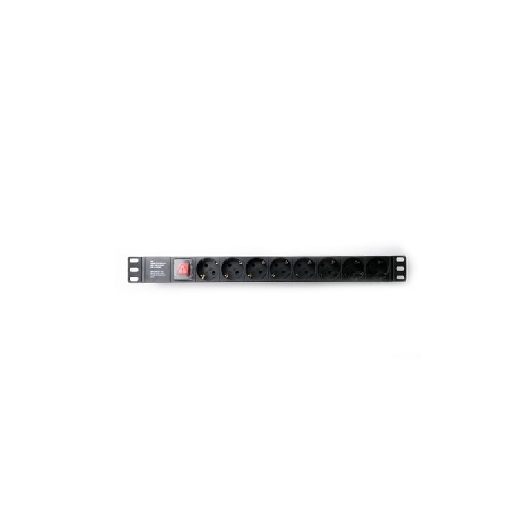 Силовий блок 19" 1U 8xSchuko, вимикач, С14 Kingda (KD-PDU-GM-1U-P8-C14) - фото 3