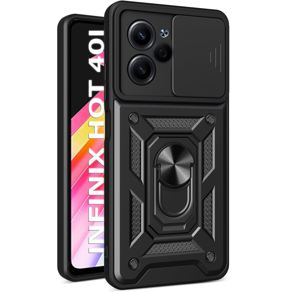 Чохол до мобільного телефона BeCover Military Infinix Hot 40i (X6528B) Black (710673) - фото 1