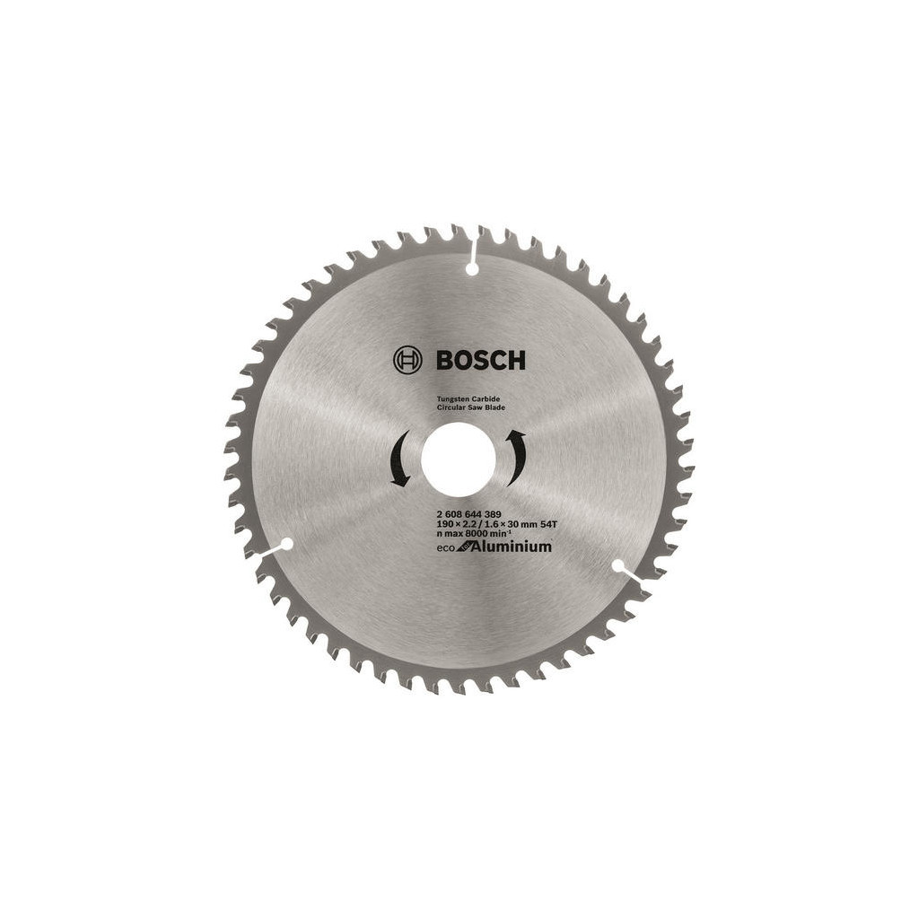 Диск пильний Bosch Eco for Aluminium 190x2.42/1.6x30мм 54TCG (2.608.644.389) - фото 1 Диск пильний Bosch Eco for Aluminium 190x2.42/1.6x30мм 54TCG (2.608.644.389) - фото 1