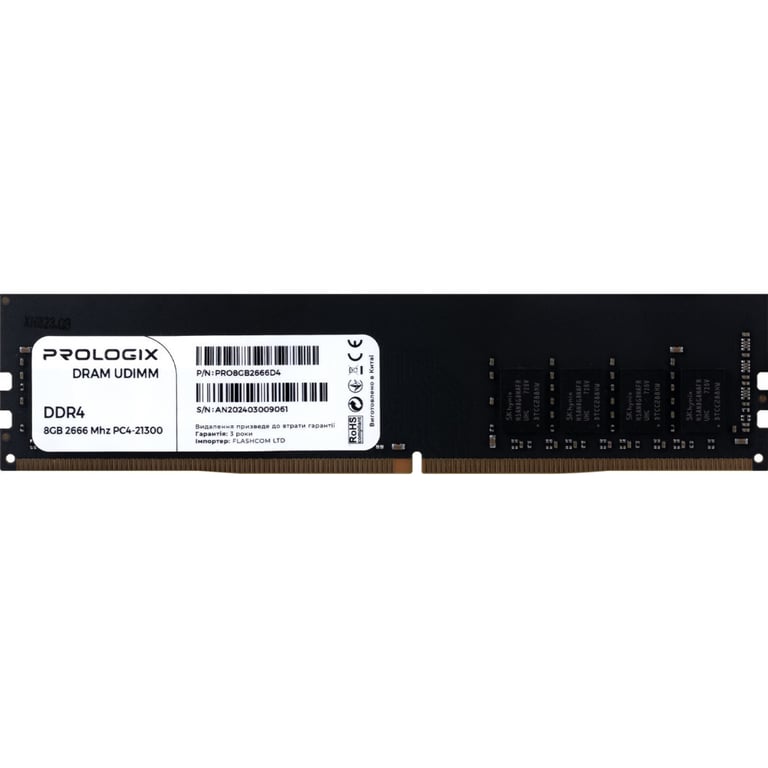 Модуль пам'яті для комп'ютера DDR4 8GB 2666 MHz Prologix (PRO8GB2666D4) - фото 1