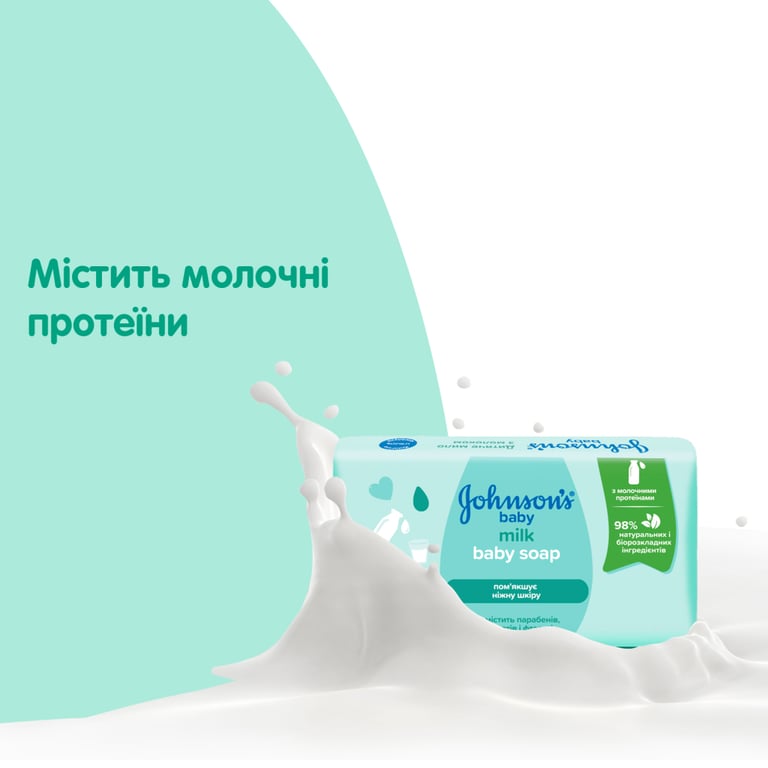 Дитяче мило Johnson’s baby з молоком, 90 г (3574661831114) - фото 8