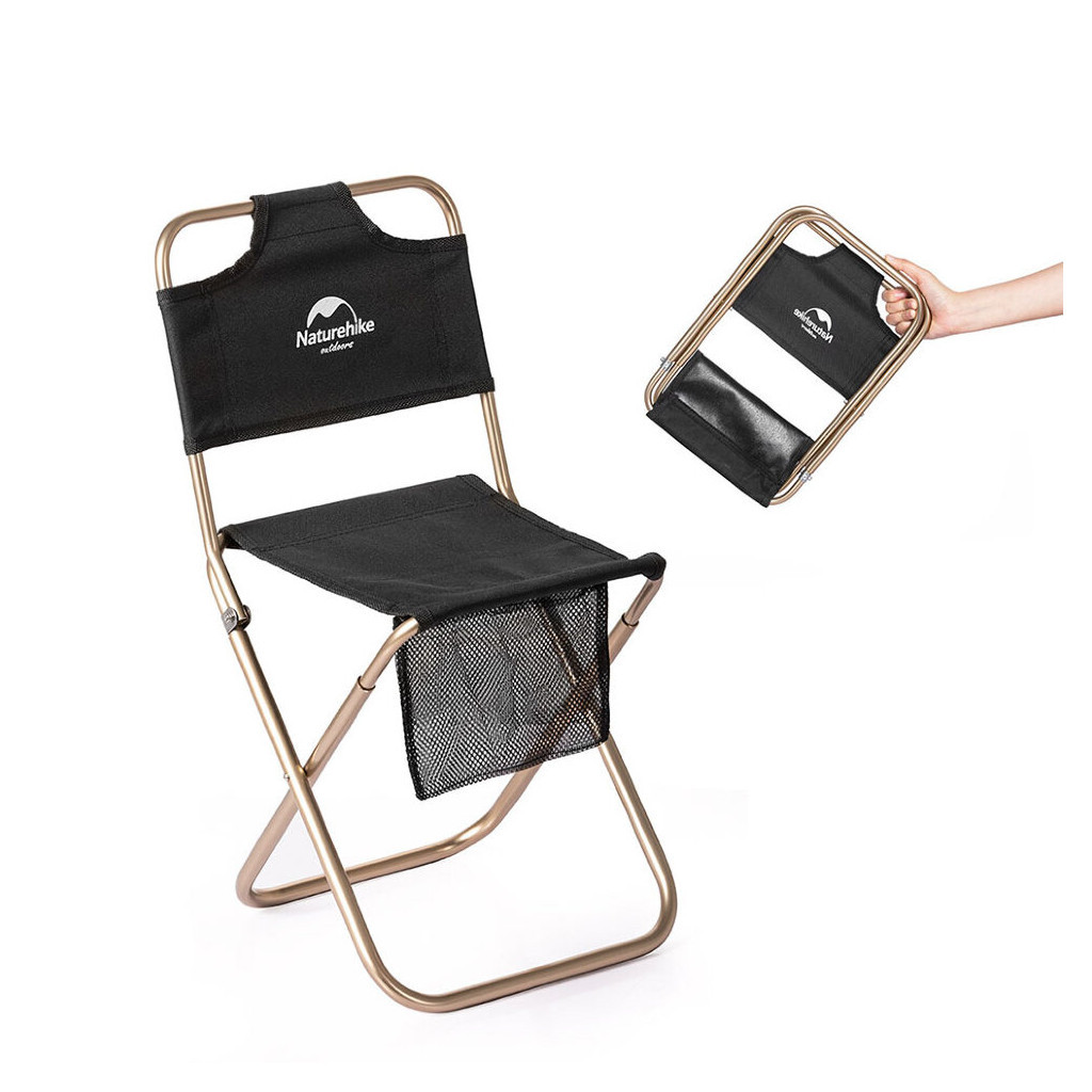 Стілець складаний Naturehike MZ01 NH18M001-Z чорний (6927595733806) - фото 2 Стілець складаний Naturehike MZ01 NH18M001-Z чорний (6927595733806) - фото 2