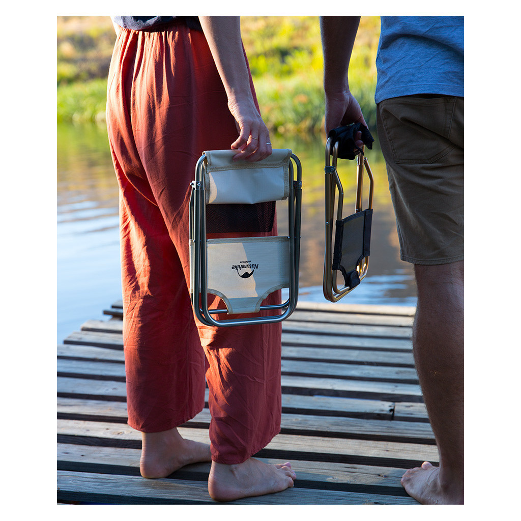 Стілець складаний Naturehike MZ01 NH18M001-Z чорний (6927595733806) - фото 6 Стілець складаний Naturehike MZ01 NH18M001-Z чорний (6927595733806) - фото 6