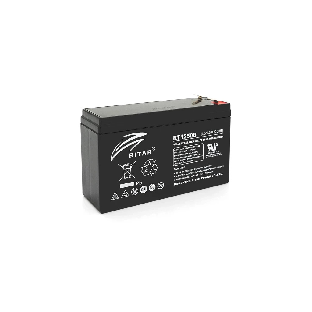Батарея до ДБЖ Ritar AGM RT1250, 12V-5Ah (RT1250BL) - фото 1