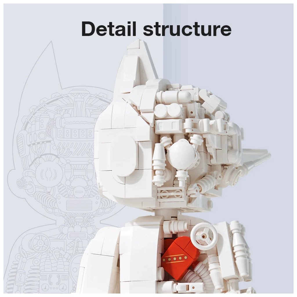 Конструктор Pantasy Astro Boy: Чисто біла версія (86206) - фото 5 Конструктор Pantasy Astro Boy: Чисто біла версія (86206) - фото 5