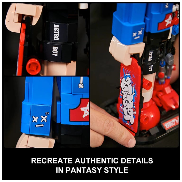 Конструктор Pantasy Astro Boy: Хлопчик зі скейтбордом (86207) - фото 2