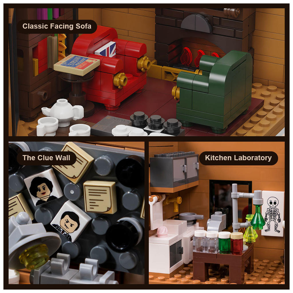 Конструктор Pantasy Шерлок Холмс: Квартира 221B на Бейкер-стріт (85014) - фото 5 Конструктор Pantasy Шерлок Холмс: Квартира 221B на Бейкер-стріт (85014) - фото 5